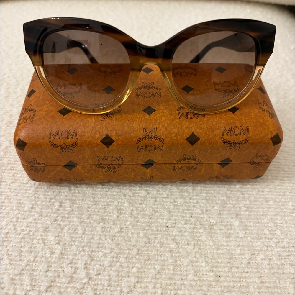 MCM Tortoise Shell and Amber Sunglasses